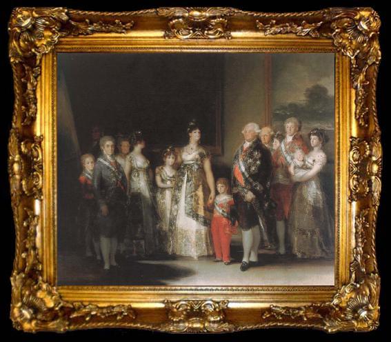 framed  Francisco Goya family of carlos lv, ta009-2